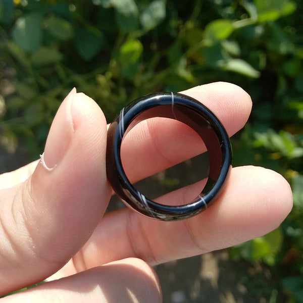 Natural Agate Stone Rings