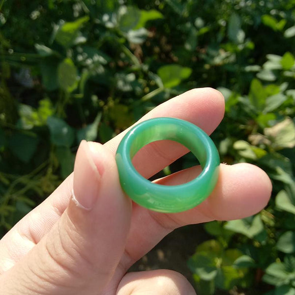 Natural Agate Stone Rings