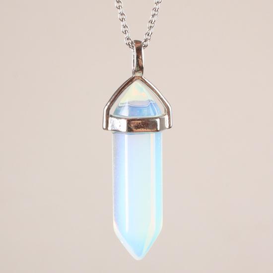 Lovely Faceted Quartz Pendant Necklace