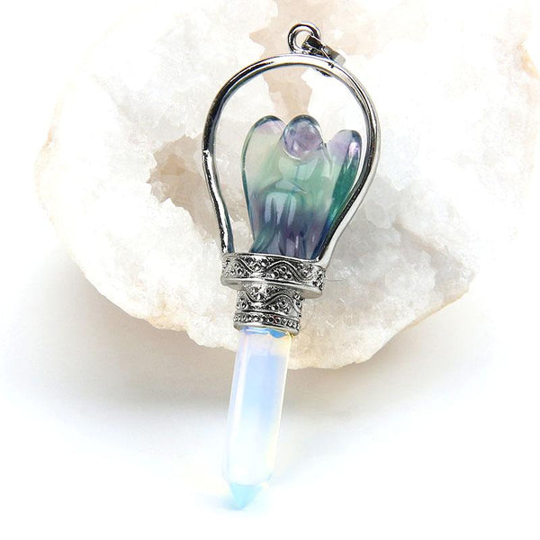 Natural Healing Gem Quartz Necklace