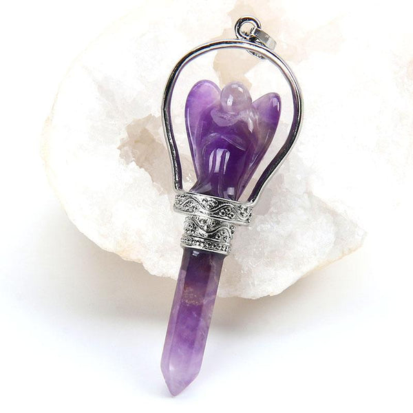 Natural Healing Gem Quartz Necklace
