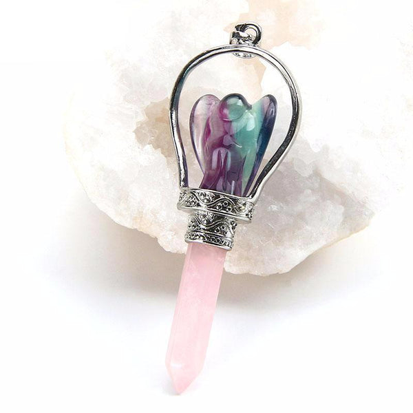 Natural Healing Gem Quartz Necklace