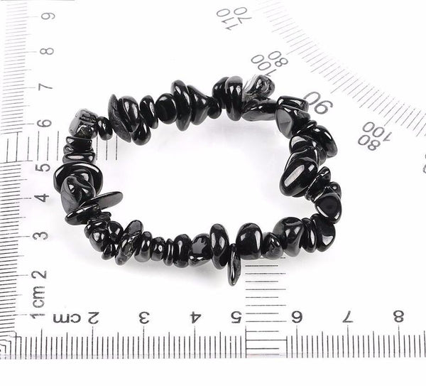 Natural Tourmaline Gem Stone Chip Bracelet
