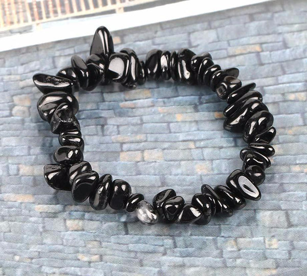 Natural Tourmaline Gem Stone Chip Bracelet