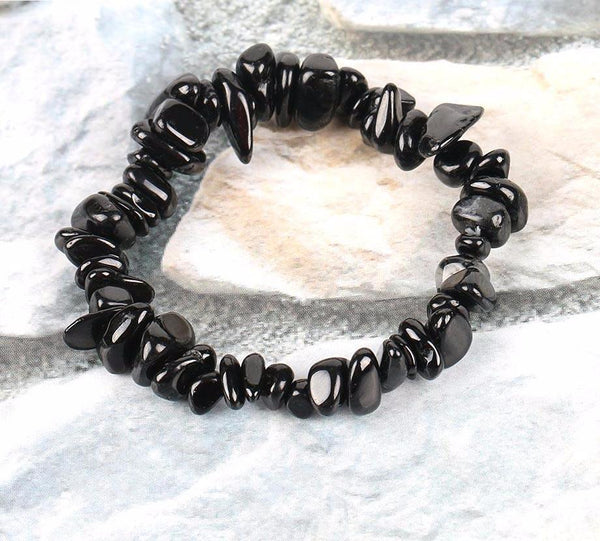 Natural Tourmaline Gem Stone Chip Bracelet