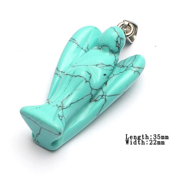 Angel Natural Stone Pendants