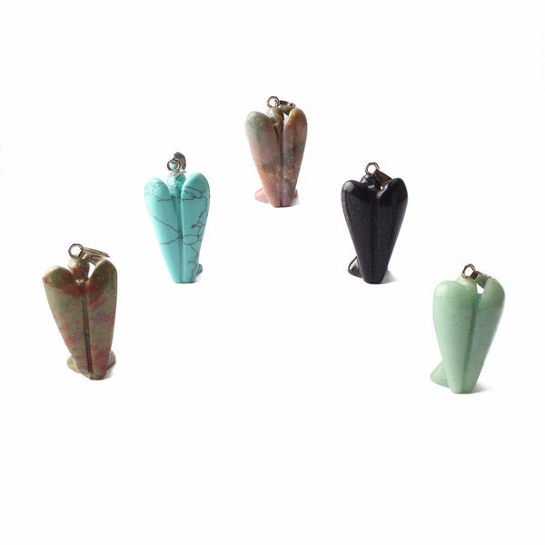 Angel Natural Stone Pendants