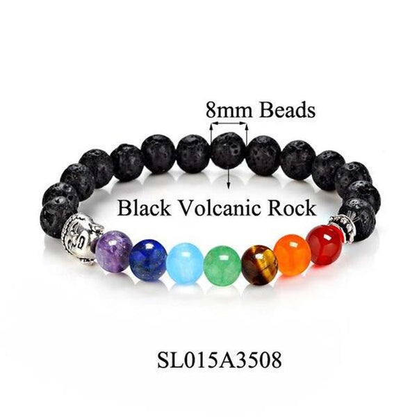 7 Chakra Healing Balance Buddha Bracelets