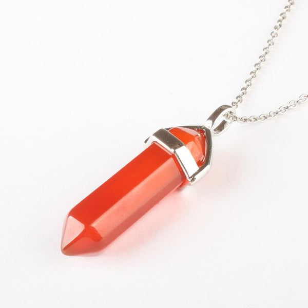 Lovely Faceted Quartz Pendant Necklace