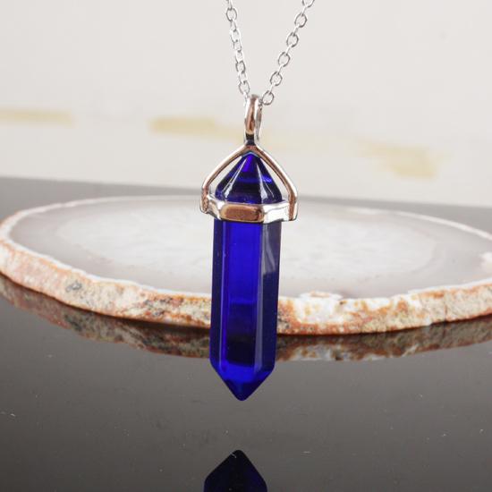 Lovely Faceted Quartz Pendant Necklace