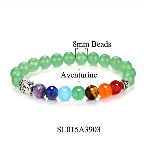 7 Chakra Healing Balance Buddha Bracelets