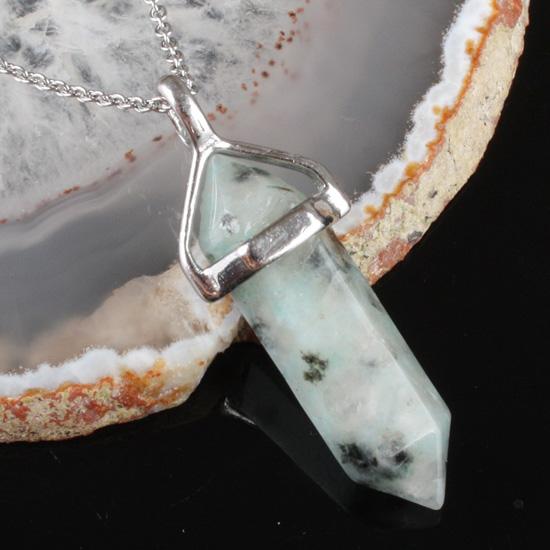 Lovely Faceted Quartz Pendant Necklace