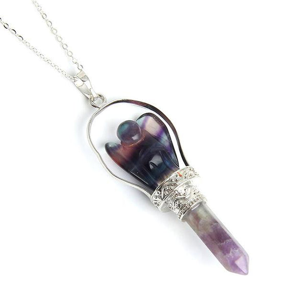 Natural Healing Gem Quartz Necklace
