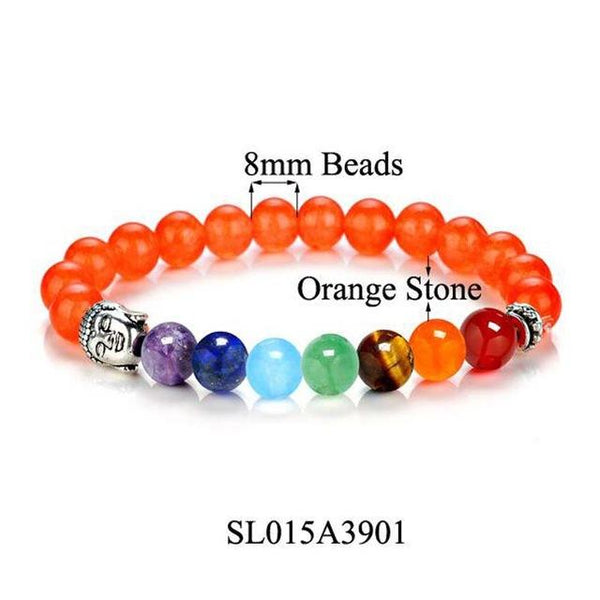 7 Chakra Healing Balance Buddha Bracelets