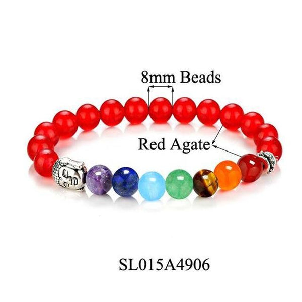 7 Chakra Healing Balance Buddha Bracelets