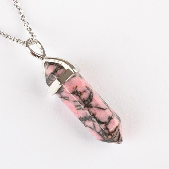 Lovely Faceted Quartz Pendant Necklace