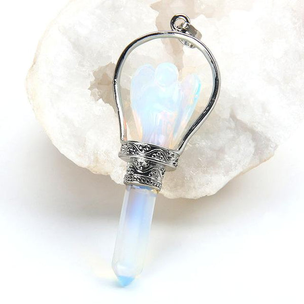Natural Healing Gem Quartz Necklace