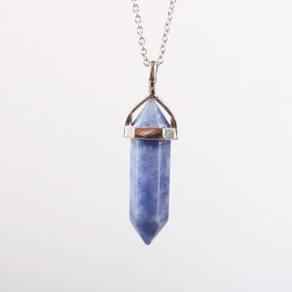 Lovely Faceted Quartz Pendant Necklace