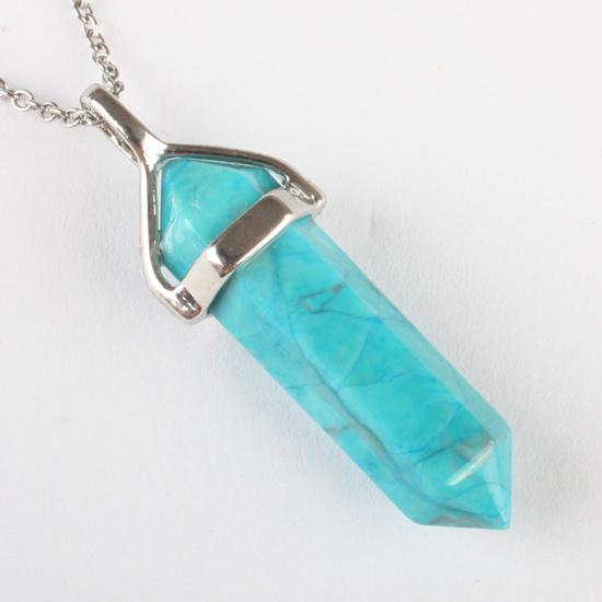 Lovely Faceted Quartz Pendant Necklace